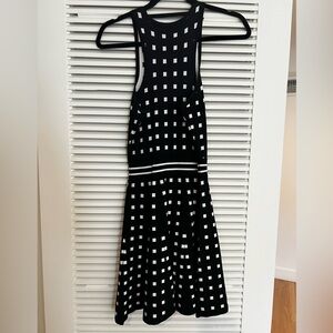 Townsen Black and White Knit Dress